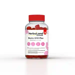 Herbaland Biotina Q10 Plus Sin Gluten Sabor Frutilla