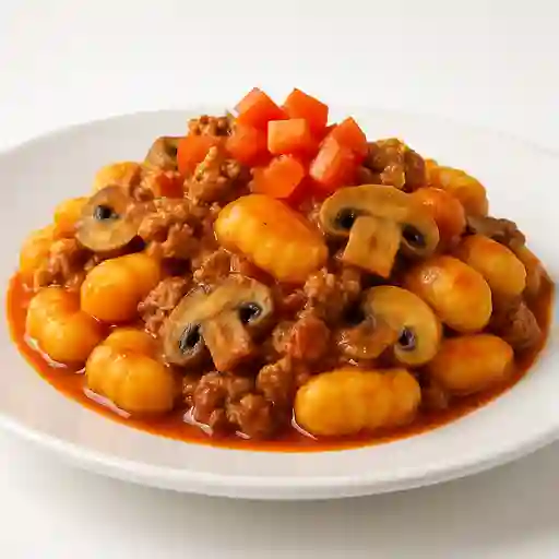 Ñ Al Ragú con Champiñones