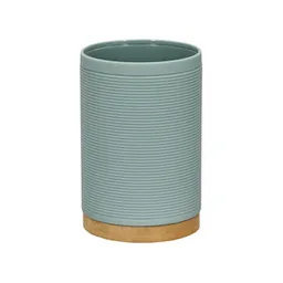 Vaso de Plástico y Bambú Para el Baño