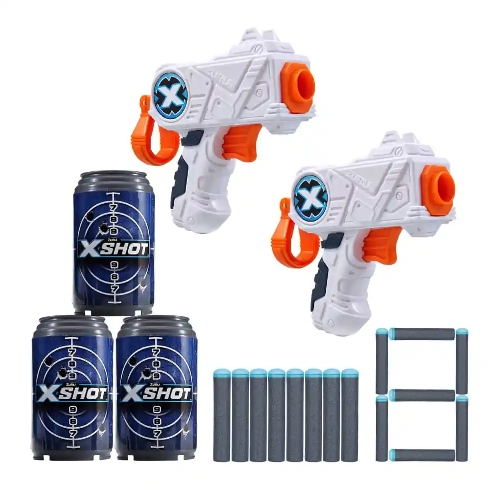 X-Shot Juguete Lanzadores Micro Con Dardos y 3 Blancos