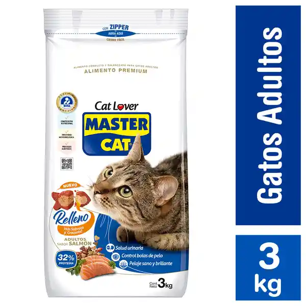 Master Cat Alimento para Gato Adulto Relleno Sabor Salmón