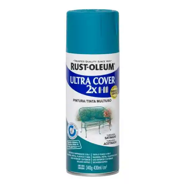 Rust-Oleum Pintura en Aerosol Turquesa Satinado 340 g