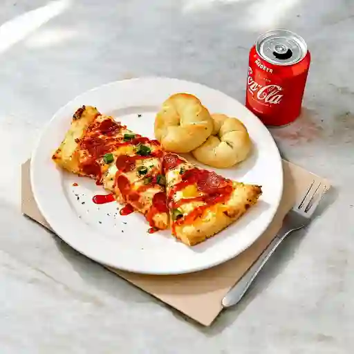 Slices A Eleccion (2u) + Garlic Knots (3u) +...