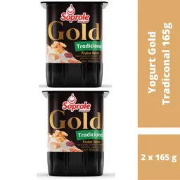 2 x Soprole Yogur Batido Gold Tradicional con Frutos Secos