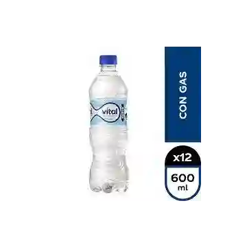 Agua Mineral con Gas Vital 600Ml
