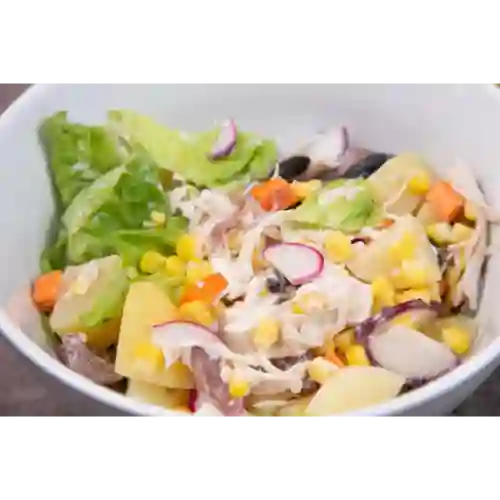 Salpicón con Huevo Pochado