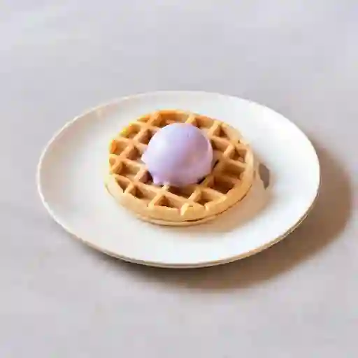 Waffle Con Helado
