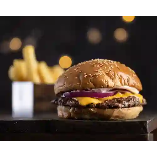 Promo Cheese Burger con Papas Fritas