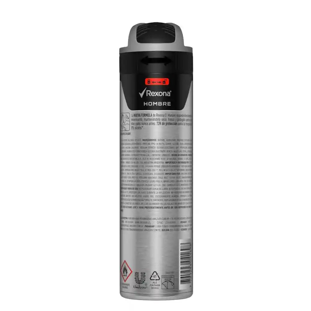 Rexona Desodorante para Hombre 72 Horas en Aerosol