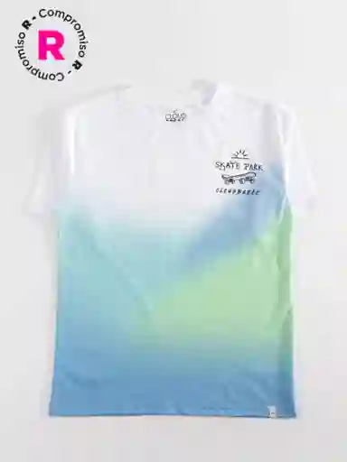 Cloudbreak Polera Manga Corta Degrade Crudo 14 V26