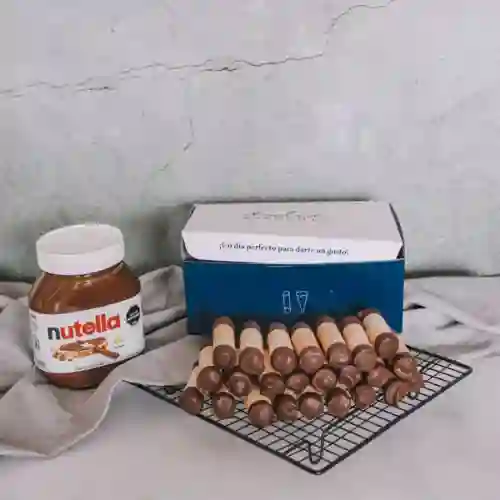 24 Medios Barquillos Nutella