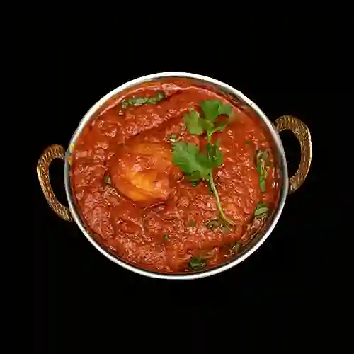 Prawns vindaloo + basmati rice