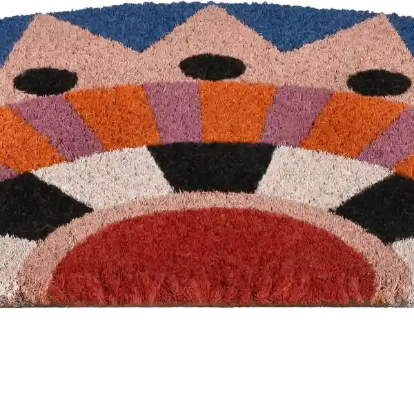 Limpiapiés de Fibra Semicírculo 68 x 35 cm Casaideas