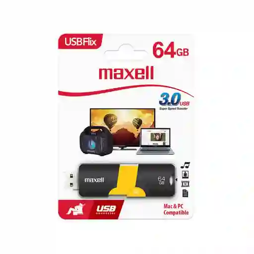 Maxell Pendrive Flix 64Gb