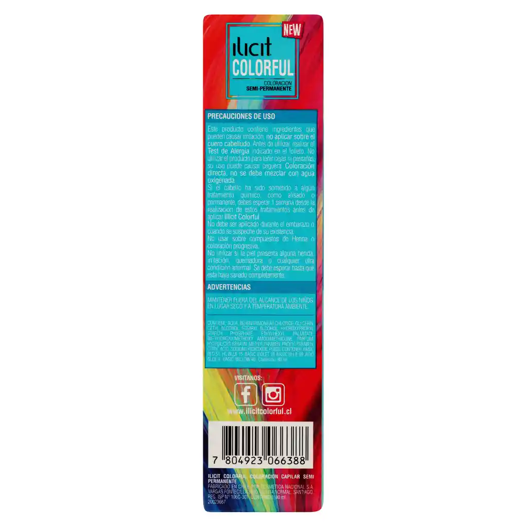 Tintura Colorful Aqua 80 mL