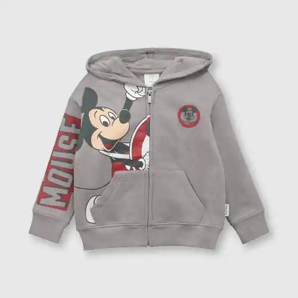 Polerón Disney 100 de Bebé Gris Talla 36M Colloky