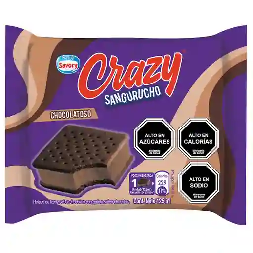 2 x Helado Sangurucho Chocolate Crazy 125 mL