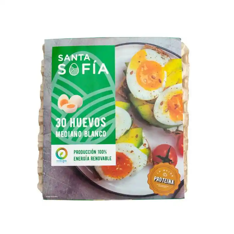 Santa Sofia Huevos Blancos Medianos