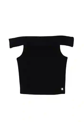 Top Teens Sin Hombro Spirit Niña Negro Talla 16/L - 536