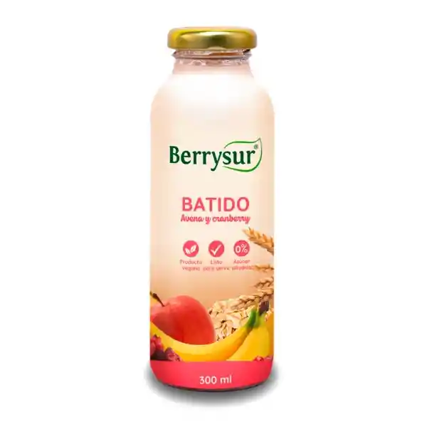 Berrysur Batido Listo Para Servir de Avena y Cranberry