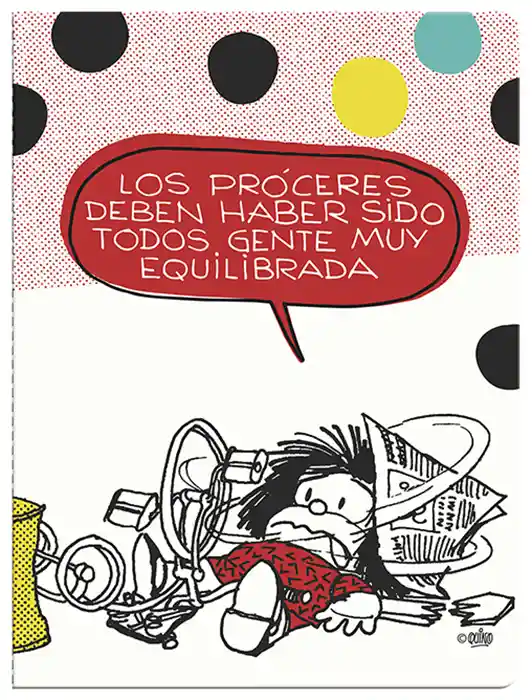 Cuaderno Tapa Blanda Mediano Mafalda 6 Gente Equilibrada