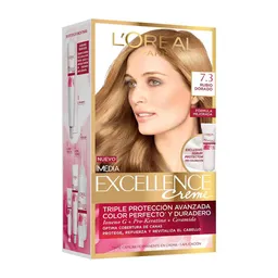 Excellence Creme Imediacoloracion Triple Cuidado 7.3 Rubio Dorado