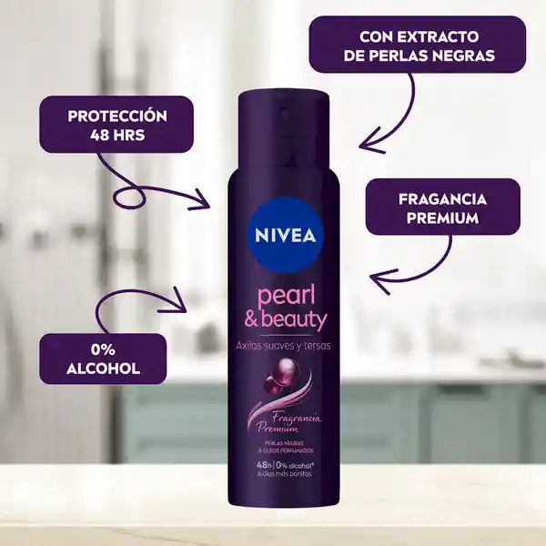 Nivea Desodorante Pearl & Beauty Fragancia Premium en Spray