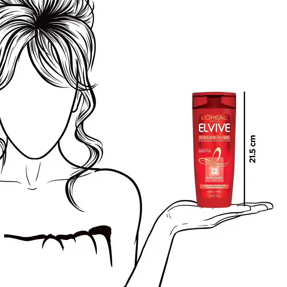 Loreal Paris-Elvive Shampoo Protector Color Vive Nutri Filtro