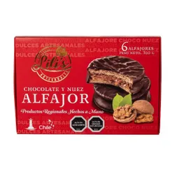 Lilis Alfajor Sabor Chocolate Nuez