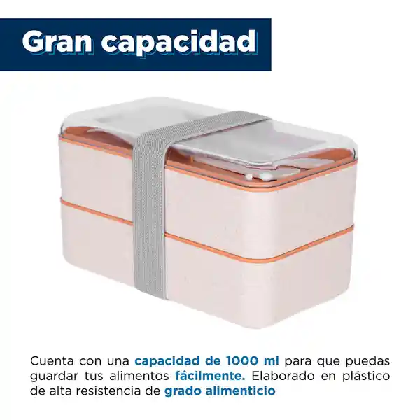 Contenedor de Paja de Doble Capa Miniso