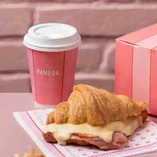 Café + Croissant Jamón Queso