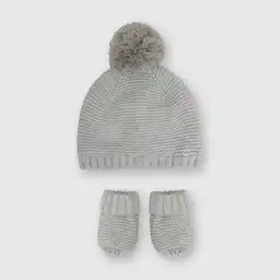 Gorro Con Guantes Boy Grises Small stla03 Colloky