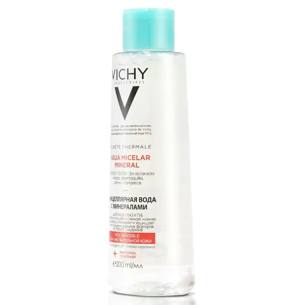 Vichy Purete Thermale Agua Micelar Mineral Piel Sensible