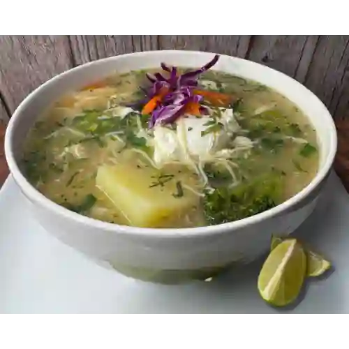 Sopa de pollo casera