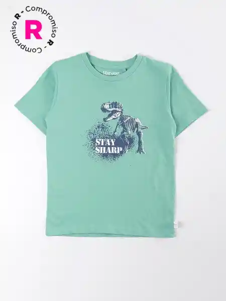 Harvest Polera Manga Corta Baslis2X Es Verde Oliva 10 V26