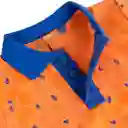 Polera Bebé Niño Naranja Talla 3 A Pillín