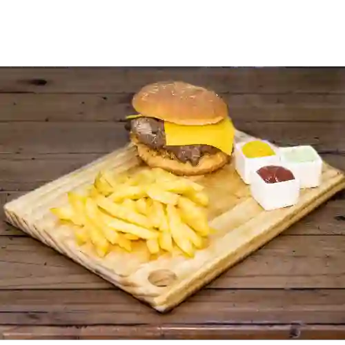 Hamburguesa Sencilla con Papas