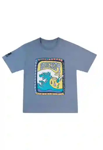 Polera Estampada Holiday Boys Denim Talla 08 - 238