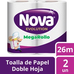 Toalla de Papel Nova Evolution MegaRollo 26mts x2