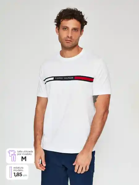 Tommy Hilfiger Polera Manga Corta V26 Blanco S MW0MW36498