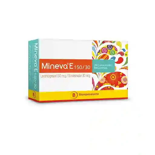  Mineva E Anticonceptivo (150 Mg/30 Mg)  comp Rimidos Recubiertos 