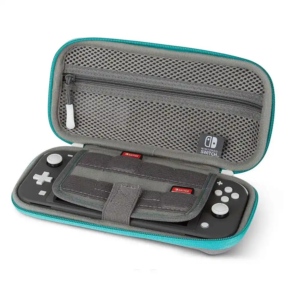 Case Nintendo Switch Lite Protector Gris Turquesa Powera