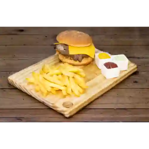 Hamburguesa Sencilla con Papas