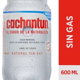 2 x Agua Mineral Cachantun S/Gas Pet 600 cc