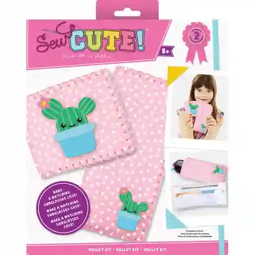 Hobby Lovers Kit Billetera de Fieltro Cactus Manualidades