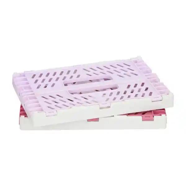 Set Canasto Plegable Plástico Pp 22 x 15 x 9 cm Casaideas