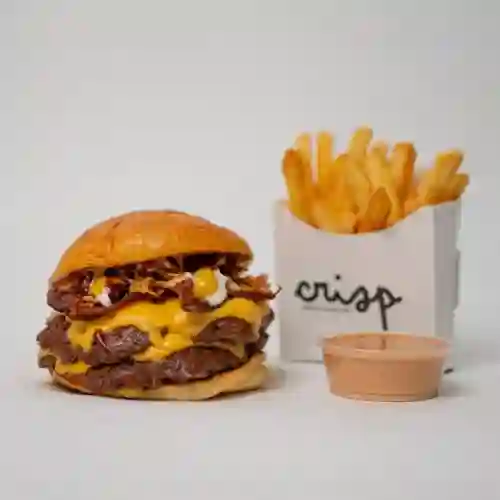 Combo Crispy Bacon Burger Doble