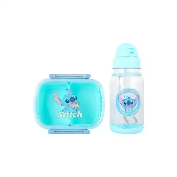 Kit Contenedor de Alimento Azul 450 mL/360 mL Miniso