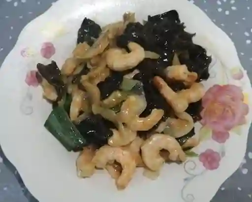 Camarón Alga y Champiñón