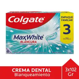 Pasta Dental Colgate Max White Crystal Mint 75 mL x 3 Und